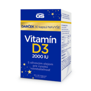 GS Vitamín D3 2000 IU darček 2023 120 kapsúl vyobraziť
