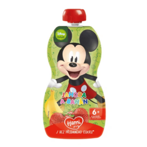 HAMI Disney mickey kapsička jahoda a banán 6+ 110 g vyobraziť