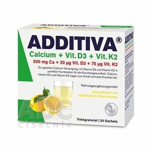 ADDITIVA Calcium + Vit. D3 + Vit. K2 20ks vyobraziť