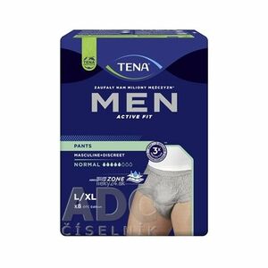 TENA Men Pants Normal Grey L/XL naťahovacie inkontinenčné nohavičky pre mužov 8 ks vyobraziť