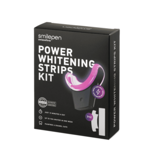Smilepen Whitening Strips Kit – 7-dňová kúra na intenzívne bielenie zubov pomocou bieliacich pásikov s bezdrôtovým LED akcelerátorom vyobraziť