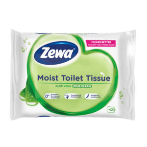 Zewa Aloe Vera vlhčený toaletný papier 42ks vyobraziť
