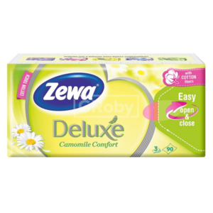 Zewa Deluxe Camomile Comfort papierové hygienické vreckovky 3vrst. 90ks vyobraziť