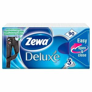 Zewa Deluxe Original papierové hygienické vreckovky 90ks vyobraziť