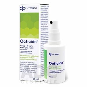 OCTICIDE 1 mg/g+20 mg/g dermálny roztokový sprej 50 ml vyobraziť