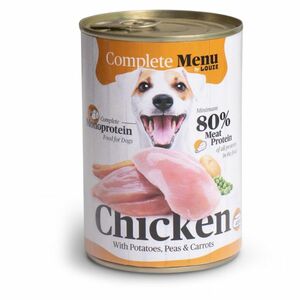 LOUIE Complete Menu kuracie so zeleninou konzerva pre psov 400 g vyobraziť