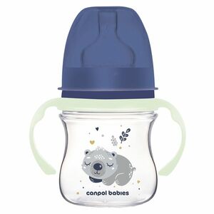 CANPOL BABIES Antikoliková fľaša EasyStart sleepy koala modrá 120 ml vyobraziť