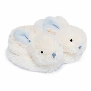 DOUDOU Sada topánočiek s hrkálkami králiček modrý 0-6 mesiacov vyobraziť