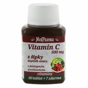 MEDPHARMA Vitamín C 500 mg so šípkami 37 tabliet vyobraziť