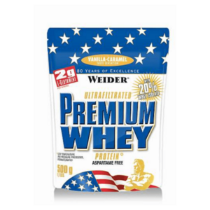 WEIDER Premium whey srvátkový proteín príchuť vanilka a karamel 500 g vyobraziť