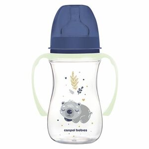 CANPOL BABIES Antikoliková fľaša EasyStart sleepy koala modrá 240 ml vyobraziť