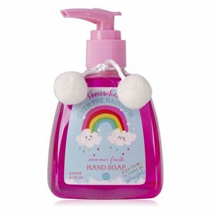 ACCENTRA Over the rainbow mydlo na ruky s pumpičkou a dekoráciou pom pom 270 ml vyobraziť