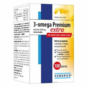 GENERICA 3-omega Premium extra 100 kapsúl vyobraziť