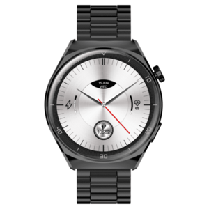 GARETT Smartwatch V12 Black steel Inteligentné hodinky vyobraziť
