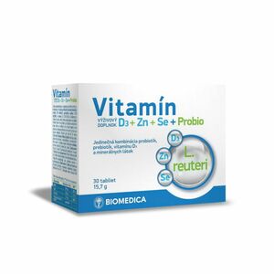 BIOMEDICA Vitamín D3 + Zn + Se + Probio 30 tabliet vyobraziť