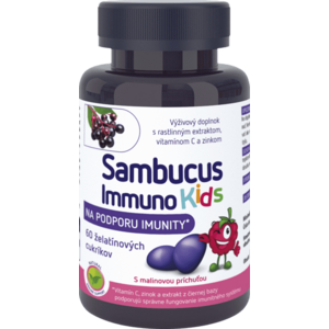 Sambucus Immuno Kids Želatínové cukríky 60 ks vyobraziť