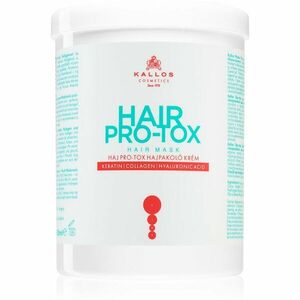 Kallos Hair Pro-Tox maska pre slabé a poškodené vlasy s kokosovým olejom, kyselinou hyalurónovou a kolagénom 1000 ml vyobraziť