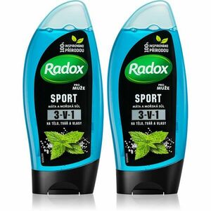 Radox Sport Mint & Sea Salt osviežujúci sprchový gél (výhodné balenie) vyobraziť