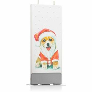 Flatyz Holiday Santa Claus Dog dekoratívna sviečka 6x15 cm vyobraziť