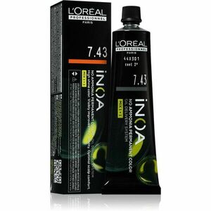 L’Oréal Professionnel Inoa permanentná farba na vlasy bez amoniaku odtieň 7.43 60 ml vyobraziť