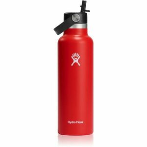 Hydro Flask Standard Mouth Straw Cap termofľaša farba Red 621 ml vyobraziť