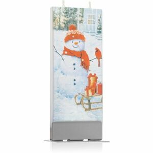 Flatyz Holiday Snowman with Red Bird dekoratívna sviečka 6x15 cm vyobraziť