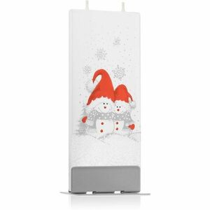 Flatyz Holiday Two Snowmen with Red Hats dekoratívna sviečka 6x15 cm vyobraziť