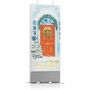 Flatyz Holiday Merry Christmas Red Door dekoratívna sviečka 6x15 cm vyobraziť