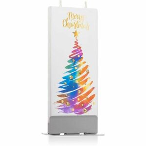 Flatyz Holiday Merry Christmas Painted Tree dekoratívna sviečka 6x15 cm vyobraziť