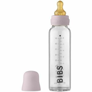 BIBS Baby Glass Bottle 225 ml dojčenská fľaša Dusky Lilac 225 ml vyobraziť