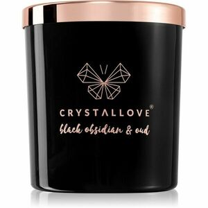 Crystallove Crystalized Scented Candle Black Obsidian & Oud vonná sviečka 220 g vyobraziť