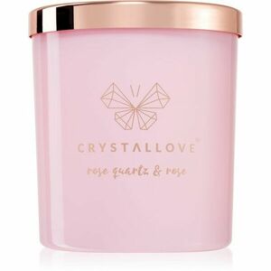 Crystallove Crystalized Scented Candle Rose Quartz & Rose vonná sviečka 220 g vyobraziť