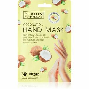 Beauty Formulas Coconut Oil hĺbkovo hydratačná maska na ruky 1 ks vyobraziť