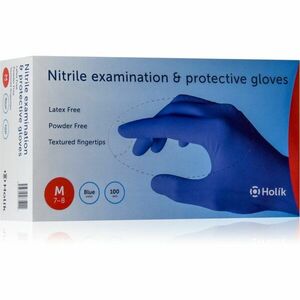 Holík Nitril Blue nitrilové nepudrované rukavice veľkosť M 2x50 ks vyobraziť
