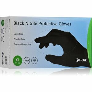 Holík Nitril Black nitrilové nepudrované ochranné rukavice veľkosť XL 2x50 ks vyobraziť