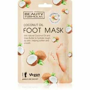 Beauty Formulas Coconut Oil hydratačná a vyživujúca maska na nohy 1 ks vyobraziť