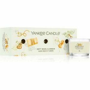 Yankee Candle Soft Wool & Amber darčeková sada 3x37 g vyobraziť