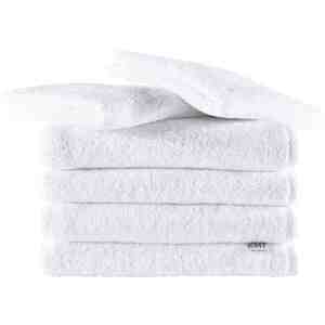 EMI Sada uteráky a osušky bavlnené biele 4 ks 50 x 90 cm + 2 ks 70 x 140 cm vyobraziť
