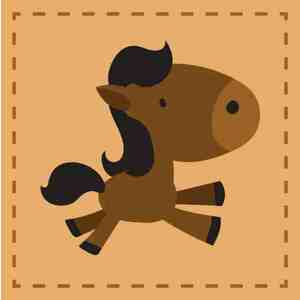 FARO Detský uterák Kôň 30 x 30 cm vyobraziť