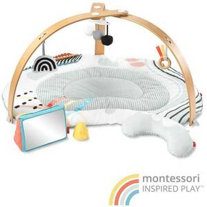 SKIP HOP Deka na hranie s drevenou hrazdičkou Discoverosity Montessori 0m+ vyobraziť