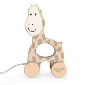 Matchstick Monkey Drevená ťahacia hračka - žirafa vyobraziť