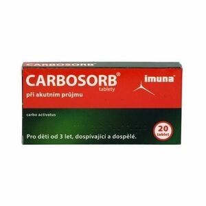 CARBOSORB 320 mg 20 tabliet vyobraziť