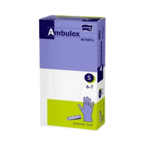 AMBULEX Vyšetrovacie a ochranné rukavice S fialové 100 ks vyobraziť
