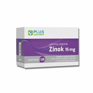 Plus Lekáreň Zinok 15 mg 100 tbl vyobraziť