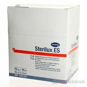 STERILUX ES kompres sterilný, so založenými okrajmi (5x5cm) 25x2 (50 ks) vyobraziť