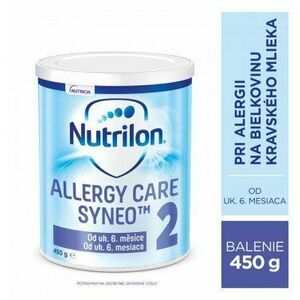 Nutrilon 2 ALLERGY CARE SYNEO, špeciálna mliečna výživa (od ukonč. 6 m) 450 g vyobraziť