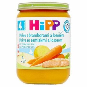 HiPP Príkrm zeleninovo-mäsový Mrkva so zemiakmi a lososom 190g vyobraziť