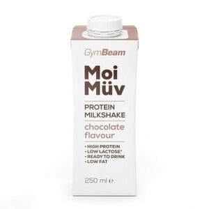 MoiMüv Protein Milkshake - GymBeam, čokoláda, 250ml vyobraziť