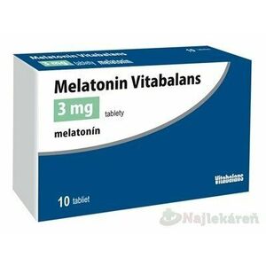 Melatonin Vitabalans 3 mg tablety 1x10 ks vyobraziť