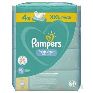 PAMPERS Baby Wipes Fresh Clean vlhčené obrúsky XXL pack 6x80 (480ks) vyobraziť